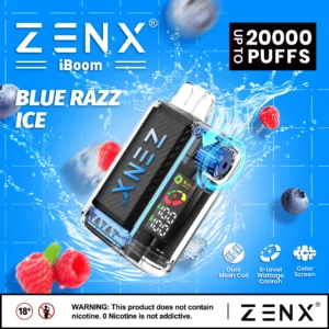 ZENX iBoom 20000 Puffs 6-Level Airflow Control Disposable Vape - 24ML(Nic 2%)